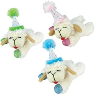 Multipet Birthday Lamb Chop Cat Toy 10Cm (Assorted Colours)