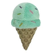 Multipet Ice Cream Cone Cat Toy - Turquoise