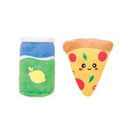 HugSmart MEOW BUDDIES KITTEN PARTY PIZZA & SODA 10x7.6x2.5cm - 2pk