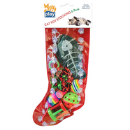 Kitty Play Christmas Cat Stocking 