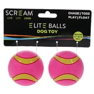 Scream Elite Ball Loud Pink & Green 2 Pack - Medium 6cm
