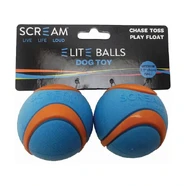 Scream Elite Ball Loud Blue & Orange 2Pk - Medium 6.5Cm