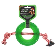 Scream Xtreme Christmas Treat Tyre with Rope - Green XL