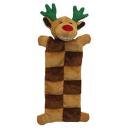Christmas Loofa Dog Squeaky Mats 33cm [Design: Reindeer]