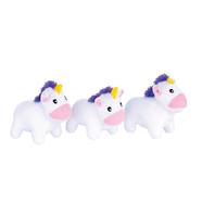 ZippyPaws Miniz Unicorn 3 Pack