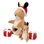 ZippyPaws Holiday Zippy Burrow Festive Kangaroo