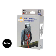 Prestige BIRD HARNESS AND LEASH Black - Petite (75-110g)