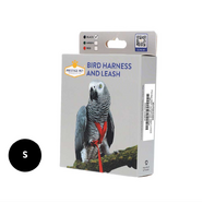 Prestige BIRD HARNESS AND LEASH Black - Small (190-420g)