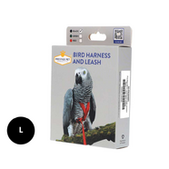 Prestige BIRD HARNESS AND LEASH Black - Large (600-1000g)