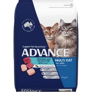 Advance Multi Cat Chicken & Ocean Fish Adult Cat Food - 8kg