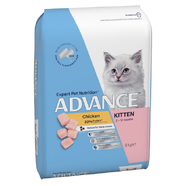 Advance Kitten Chicken Dry Cat Food 8kg