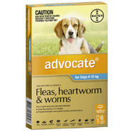 Advocate Medium Dog Aqua (4-10kg) 6pk