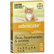 Advocate Cat Orange 6pk for small cats under 4kg 