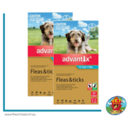 Advantix Aqua Dogs 4-10kg Flea and Tick Control 12pk (2 x 6 packs)