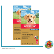 Advantix Blue Dogs over 25kg 12 pack - (2 x 6 pks) 