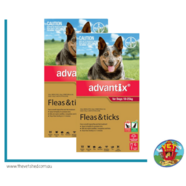 Advantix Red Dogs 10-25kg 12 pck (2 x 6 packs) Flea and Tick Control