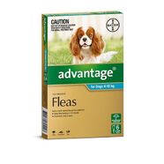 Advantage Aqua 6pk Dogs 4-10kg