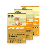 Advocate Spot-On for Kittens & Small Cats Upto 4kg (Orange)