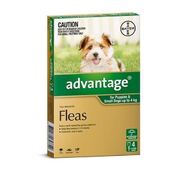 Advantage Green 4pk Dogs up to 4kg