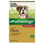 Advantage Spot-On for Large Dogs 10 - 25kg (Red)