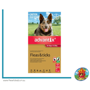 Advantix Red for Dogs 10 -25kg Red 6pk