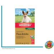 Advantix Small Dogs and Puppies up to 4kg Green 3pk