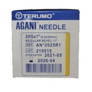 Terumo Agani Needles Box of 100 - 20G 1 INCH