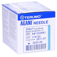 Terumo Agani Needles Box of 100 - 23G 1 INCH