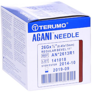 Terumo Agani Needles Box of 100 - 26G 1/2 INCH