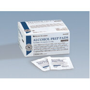 Alcohol skin Prep wipes  6.5x3cm  Box of 200