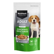 Black Hawk Adult Original Chicken & Vegetables Wet Dog Food 140g x 12
