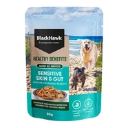 Black Hawk Healthy Benefits Sensitive Skin & Gut Chicken & Vegetables Wet Dog Food 85g x 12