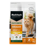 BlackHawk Adult Cat Weight Management Chicken Dry Food 2kg