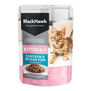 BlackHawk Kitten Chicken & Ocean Fish 85g x 12