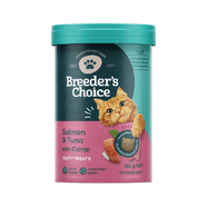 Breeders Choice Cat Treats - Salmon & Tuna with Catnip 120g