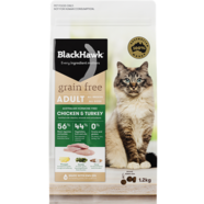 BlackHawk Feline Adult Grain Free Chicken & Turkey 1.2kg