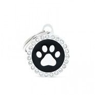*CLEARANCE* Pet ID Tag Glam Paw Black 