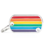 Pet ID Tag Rainbow Military