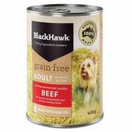 BlackHawk Canine Grain Free Beef Cans 12 x 400g