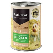 BlackHawk Canine Adult Grain Free Chicken & Rice 12 x 400g