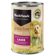 BlackHawk Canine Grain Free Lamb Cans 12 x 400g 