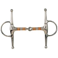 Full Cheek Eggbutt Bit w/Copper & SS Rollers - Full (13.5cm)