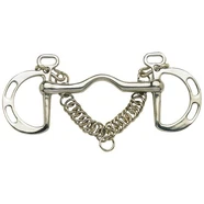 Kimblewick Bit wtih Slotted Cheeks & Port Mouth  