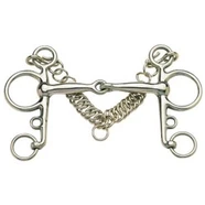Stainless Steel Pelham Bit with Jointed Mouth PONY 11.5cm
