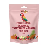 BeakJoy Freeze-Dried Seasonal Vegetables & Fruits for Birds 30g