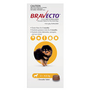 Bravecto for Very Small Dogs 2-4.5kg Single Chew  