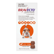Bravecto for Small Dogs 4.5-10kg 2 Chews (6 month treatment pack)   