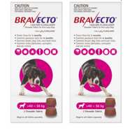 Bravecto for Extra Large Dogs 40 - 56 kg x 4 Chews (12 months treatment) 
