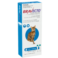 Bravecto Spot on for Medium cats >2.8kg - 6.25kg pack of 2 Tick and Flea control