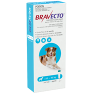 Bravecto Large Dogs  20 - 40kg Single dose SPOT ON for flea and Tick control